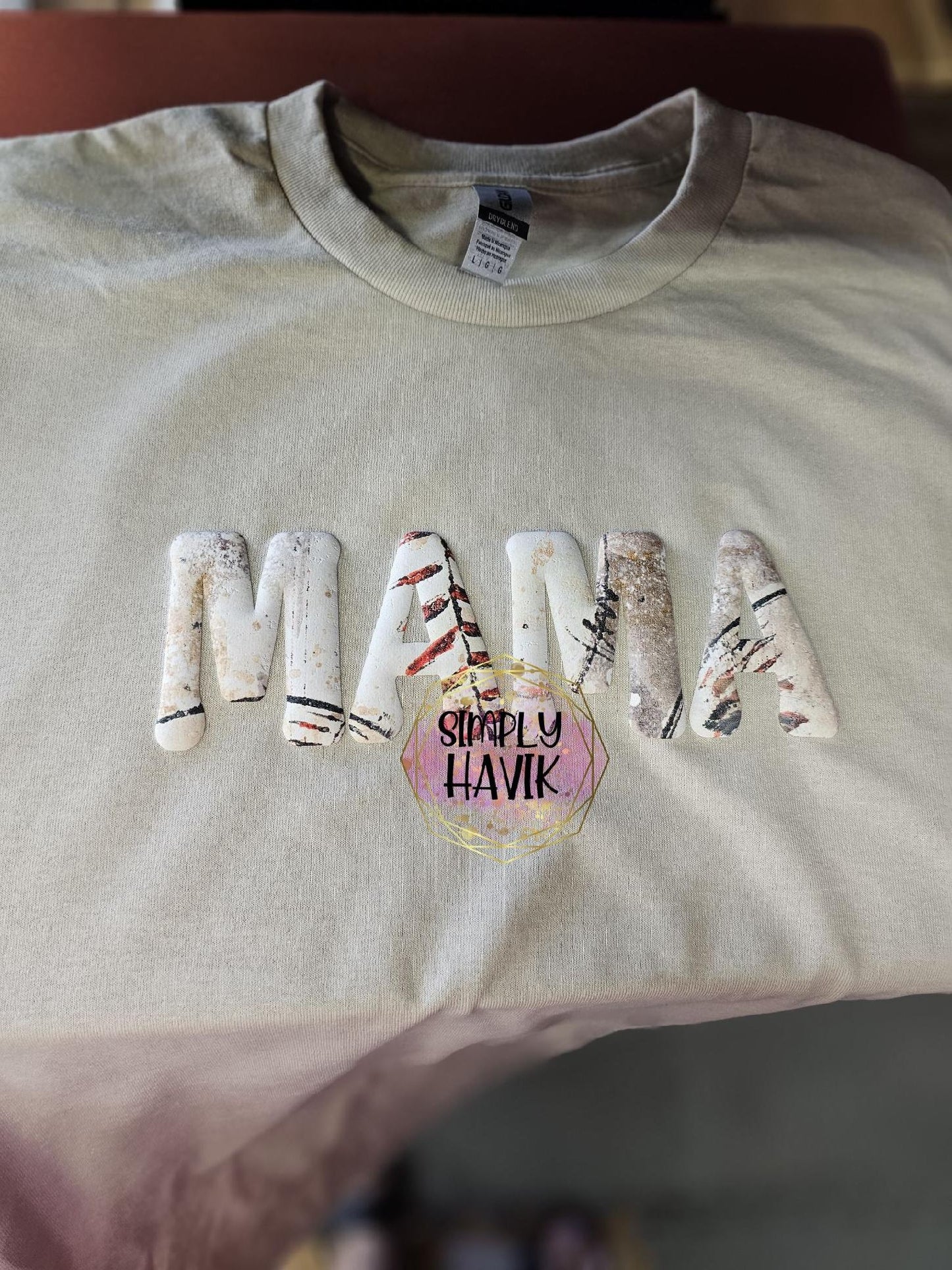 Puff Baseball Mama Heat Transfer